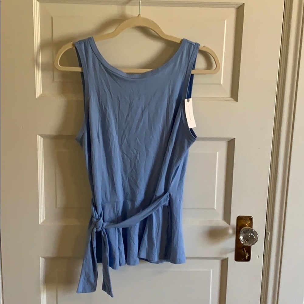 Anthropologie peplum, wrap tank NWT
